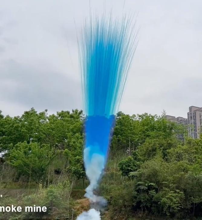 РС31200 Пирофф Заряд одиночный 2" Blue smoke mine 8/5/1